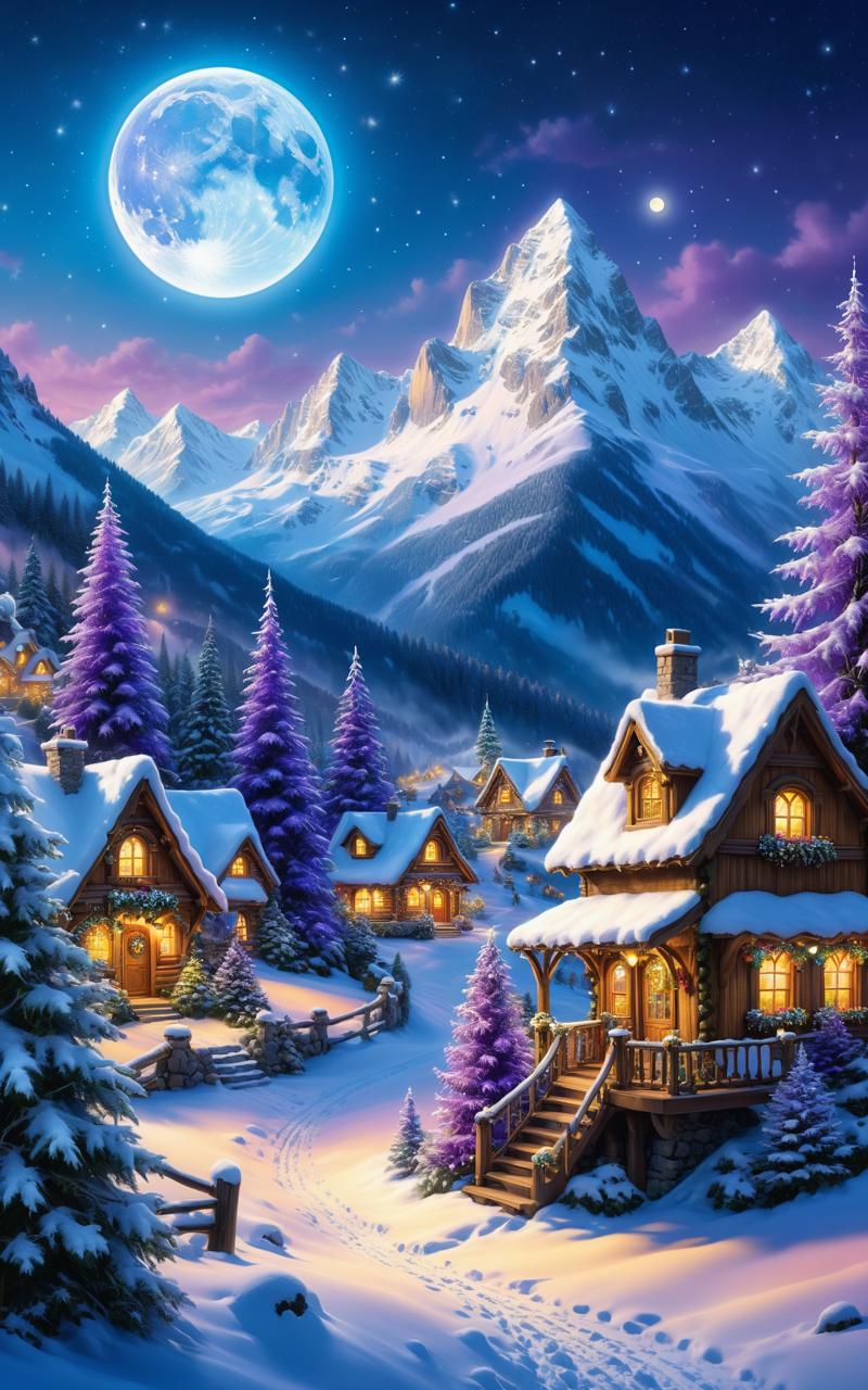 04002-1270943145-Charming fairy tale village, snow-covered decorated christmas trees, warm inviting cabin, ultra sharp digital oil painting, snow.png